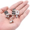 6mm L-Shaped Support Shelf Bracket Pegs with Hole, Polished Nickel