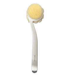 PUOPOSTY Back Scrubber for Shower and 3-in-1 Shower Brush with Long Handle and 10 Hooks, Bath Brush, Loofah & Foot Scrubber for Women & Men, Exfoliating Body Scrubber for Hard to Reach Areas