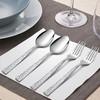 Hammered 12 Pieces Dinner Spoons Set, HaWare Stainless Steel 7.9