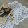 kilofly Crochet Cotton Lace Table Placemats Doilies Set, 2pc, Oblong,