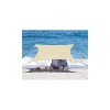 easierhike Beach Canopy Windproof, Sun Shelter UPF50+, 6 Sandbags Anchors