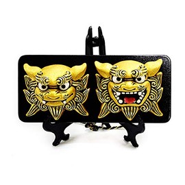 Kubakasaya Shisa Figurine, Okinawa Souvenir, Entrance, Power Shishi Shisa, Good Luck, Feng Shui, Good Luck, Auspicious Charm, Ryukyu