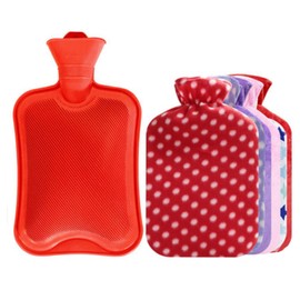 Fancy Pumpkin 800ML Hot Water Bottle + Random Flannel Cover Hot & Cold Relief #04