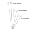 KitchenCraft Flat Kebab Skewers, Stainless Steel, Set of 6 Reusable