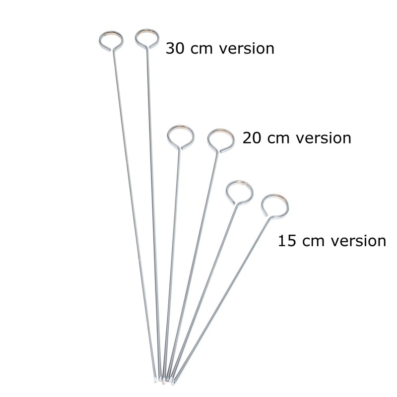 KitchenCraft Flat Kebab Skewers, Stainless Steel, Set of 6 Reusable