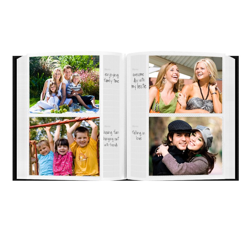 Fabric Frame Cover Photo Album 200 Pockets Hold 5x7 Photos,