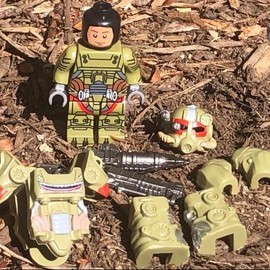 Fallout T-60 Power Armor building block minifigures MULTI-LISTING Vault-Tec, Hot Rod Shark, Hot Rod Flame, Pink Hot Rod Flame Brotherhood of Steel and Camo paint jobs! - Color: Hot Rod Shark