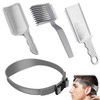 JnTech 4pcs Hair Cutting Belt Fade Comb Barber Fade Comb