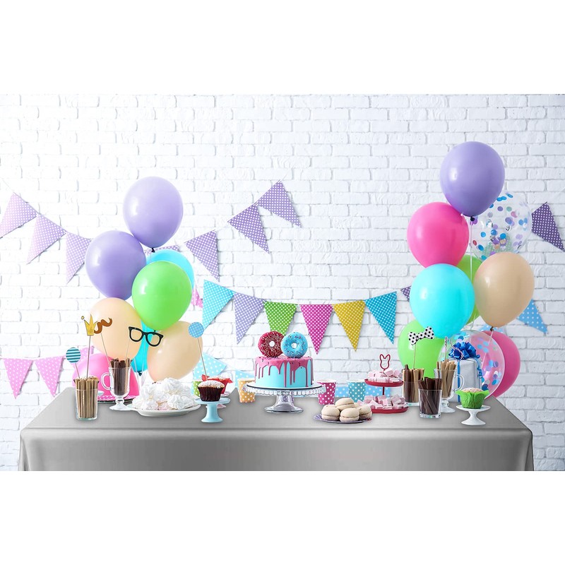 DecorRack 2 Rectangular Tablecloths BPA-Free Plastic, 54 x 108 inch,