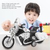 Children Mini Pull Back Toy Alloy Simulation Motorcycle Police Car