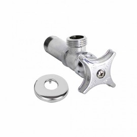 Angle Valve with Hose Connector, Standard Faucet, Washing Machine Tap Balcony