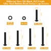 65 Pieces M6 x 30/35/40/45/50mm Button Head Socket Cap Screws