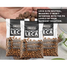 UK GROW Premium Leca Clay Pebbles for Optimal Gardening and Hydroponics (in a reusable bucket, 1L)