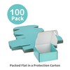 GHEIR 100 Pack 4x4x2 inches Small Shipping Boxes Teal, Corrugated