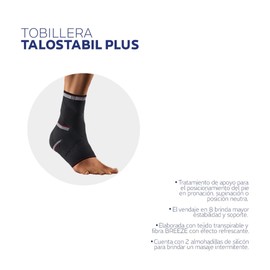 Bort Select Ostabil Plus Active Sprunggelnk Bandage with Stabilisation Strap, Left-Handed 054100 Large Left Black Large, Black