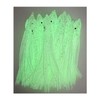 30pcs Luminous Clear Octopus Baits Soft Plastic Glow Skirts Fishing