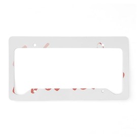 CafePress Surfer Waves Women Surfing Aluminum License Plate Frame, License Tag Holder