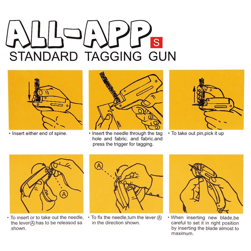Tagging Gun,Standard Price/Label Tag Gun with 5000 Plastic Pin for