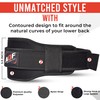 AQF Weight Lifting Belt Back Support Contoured 5.5 Inch Neoprene