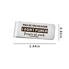 Money Clip for Coworker Leaving Gifts for Women Men Going Away Gifts for Coworkers Women Men Colleague Friendship Gift for Work Bestie Birthday Gift for Work Friend Funny Cash Clip for Boss Leader