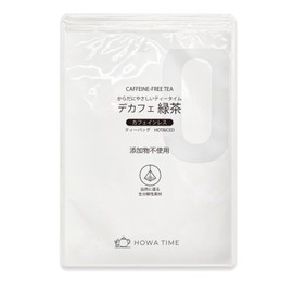 HOWA TIME Decaffeinated Green Tea, 0.2 oz (5 g) x 50 Packets, For Ages 0 to Pregnant Women