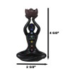 Black Yoga Meditation Avatar With 7 Chakra Zone Colors Backflow