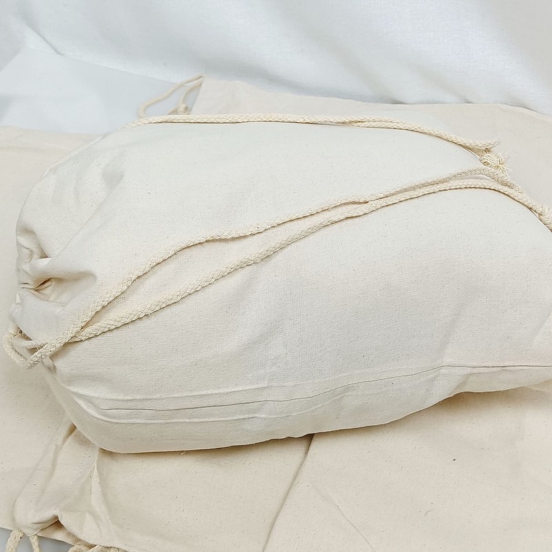 Freletry Drawstring 100% Cotton Muslin Bags Reusable Storage Bag for