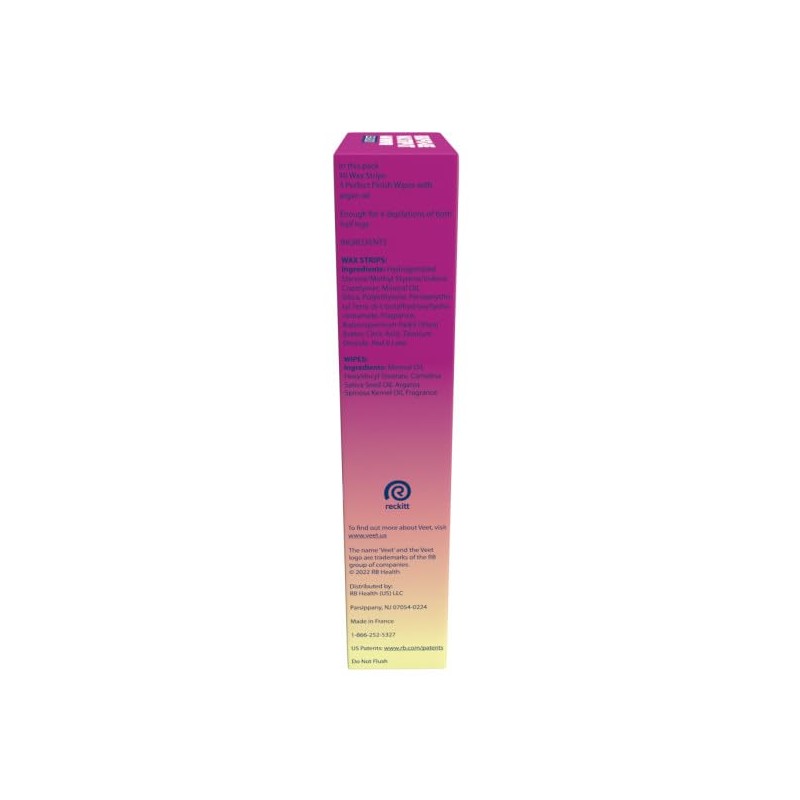 Veet Leg and Body Hair Remover Cold Wax Strips, 40