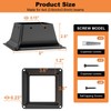 FMhotu 4x4 Post Base 15Pcs, Internal 3.5"x3.5" Heavy Duty Powder-Coated