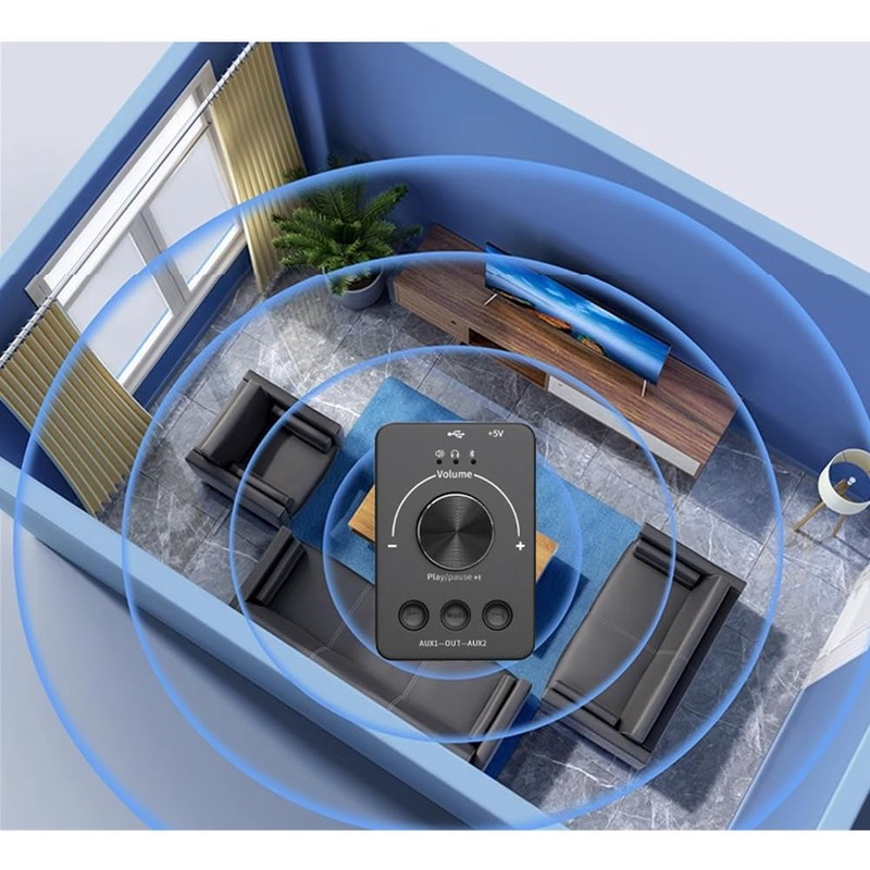 Aswalling Bluetooth-Compatible Volume Controller Knob Computer 3 Volume Control Modes