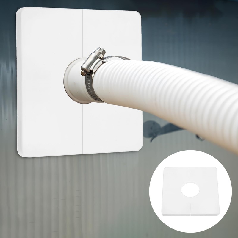 Ymapinc 2-Pack Plumbing Cover Plates, 1.1-Inch Diameter Hole, ABS Escutcheon