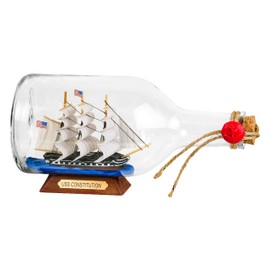 SAILINGSTORY Ship in a Bottle Sailing Ship Model Nautical Decoration USS Constitution