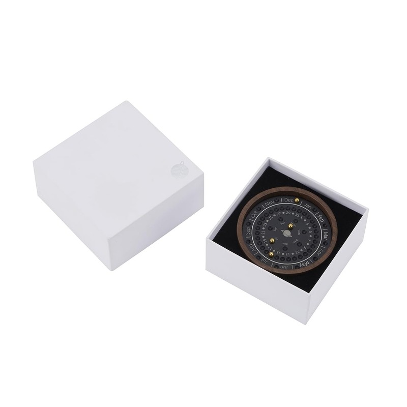 Narica Chaya Sangyo 869-100 Perpetual Calendar, Walnut