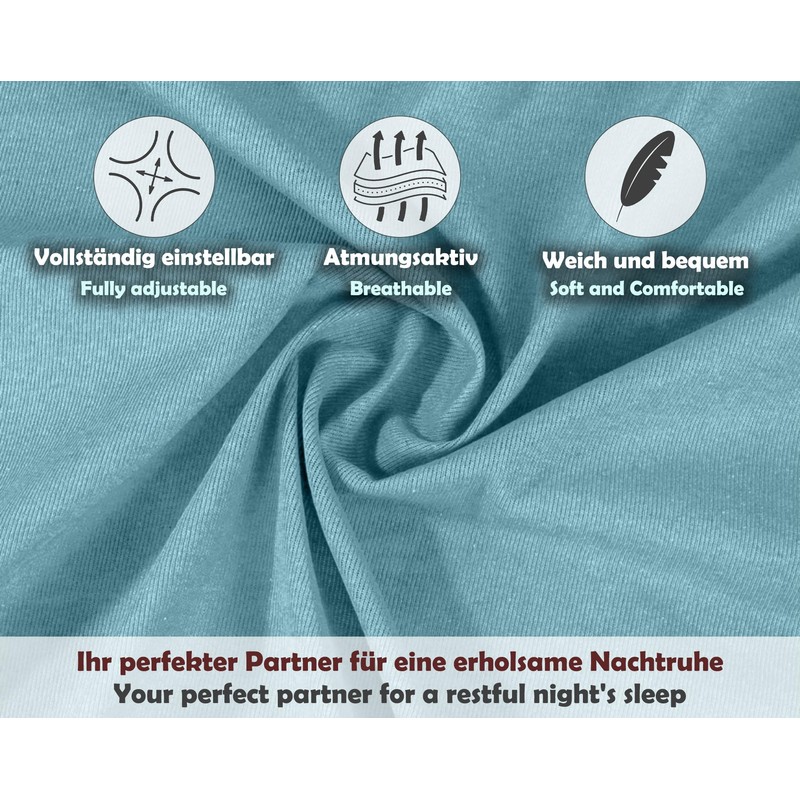 Sesto Senso Fitted Sheet 140 x 200 cm Blue for