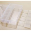 Plastic Organizer Container Storage Box Clear Jewelry Art Craft Box