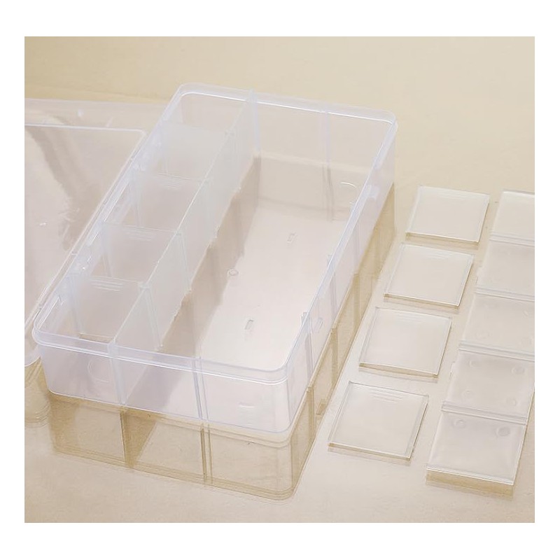 Plastic Organizer Container Storage Box Clear Jewelry Art Craft Box