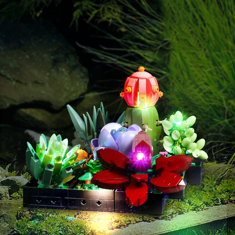 LED Light Set for 10309 Icons Succulents (Not Model) Decoration