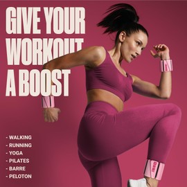 SPORTBIT Wrist Weights for Women - Pair of 1lb Platinum-Cured Silicone Pink Wrist and Ankle Weights, Adjustable, Durable, Non-Slip Design, Ideal for Strength Training, Yoga, Running and Home Activities