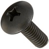Small Parts 0808MPTB Steel Truss Head Machine Screw, Black Oxide