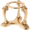 Bard's Brass-toned Egg Stand/Holder, Scroll Leg, 1.5" Diameter