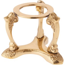 Bard's Brass-toned Egg Stand/Holder, Scroll Leg, 1.5" Diameter