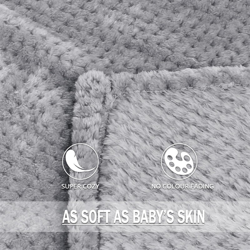 Exclusivo Mezcla Extra Large Fleece Throw Blanket, 127x178 CM Soft