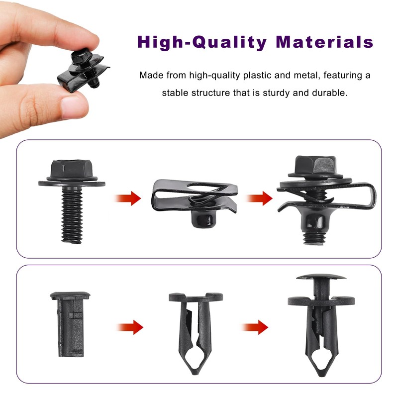 Xiqaler 70 PCS Engine Under Cover Splash Shield Guard Body