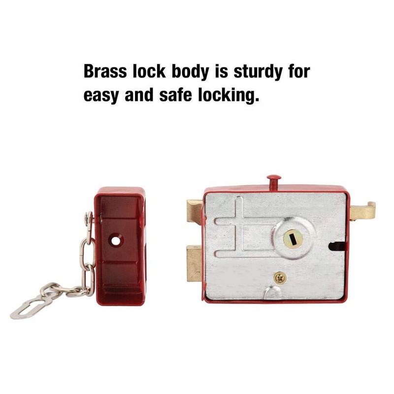 LZKW Heavy Duty Metal Anti-Gate Locks, Key Lock for Iron
