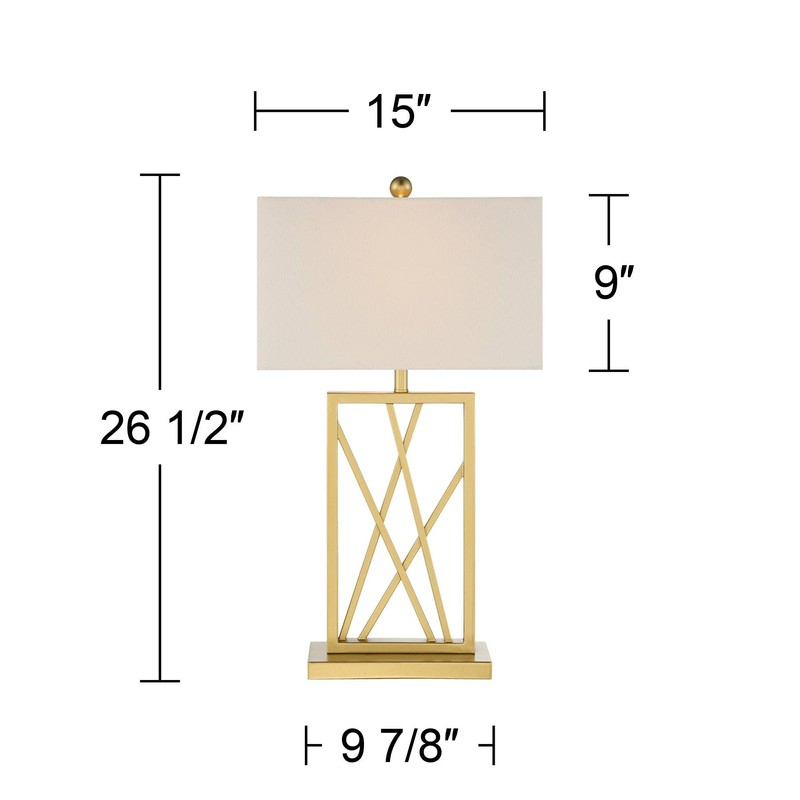 360 Lighting Claudia 26 1/2" Tall Square Modern Glam Luxe