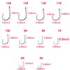 500pcs/box Small Fishing Hooks 10 Sizes High-Carbon Steel Fish Hooks