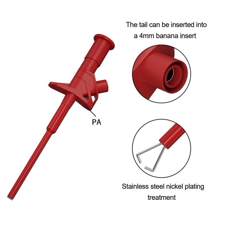 Pack of 2 Multimeter Cable Test Probe, Insulated 10 A
