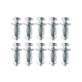 10 Pcs Cavity Wall Fixings Anchors, M4*20 Heavy Duty Metal Hollow Wall Fixings Anchors Plugs Expansion Screw Bolts for Drywall Plasterboard