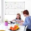 Calendar Whiteboard for Wall 36" x 24", 4 Month Magnetic