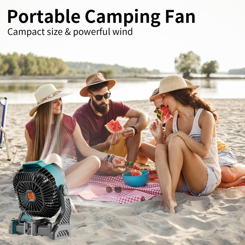 WESTTREE 20000mAh Battery powered fan Camping Fan essentials,Rechargeable fan Portable